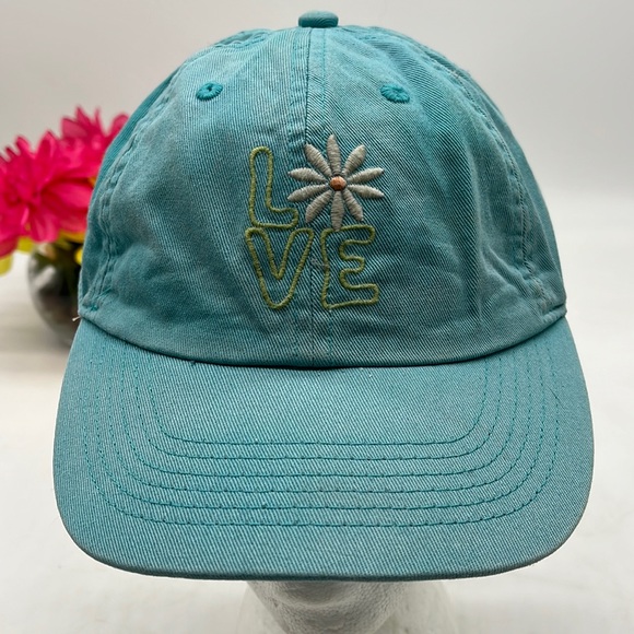 Life Is Good Accessories - Life is Good Teal Love Baseball Hat Adjustable HT3372